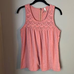 Pink Vanity Lace Tank